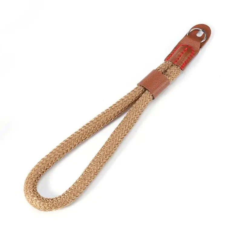 Micro Single Wrist Strap Suitable for Leica Sde Axis Camera Wrist Strap x100ta6000 Round Hole Camera Hand Rope - Цвет: Light Brown