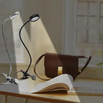 

USB LED Reading Light Clip Book Light Eye Hose Light 5W Reading Table Lamp Reading Light Clip On Book