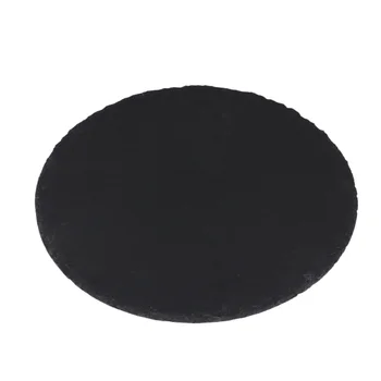 

1Pc Natural Slate Plate Restaurant Steak Sushi Display Dish Black Slabstone Barbecue Pan Banquet Plate Serving Dish (25cm Round)