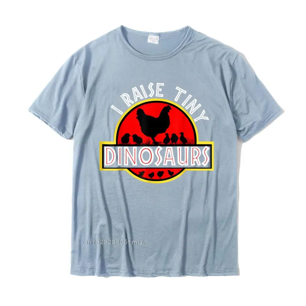Prevailing Mens Tops Shirt Camisa Summer T-shirts 100% Cotton Short Sleeve Fashionable Top T-shirts Crew Neck Wholesale I Raise Tiny Dinosaurs Shirt Cute Funny Chicken Lover Women T-Shirt__4615 light
