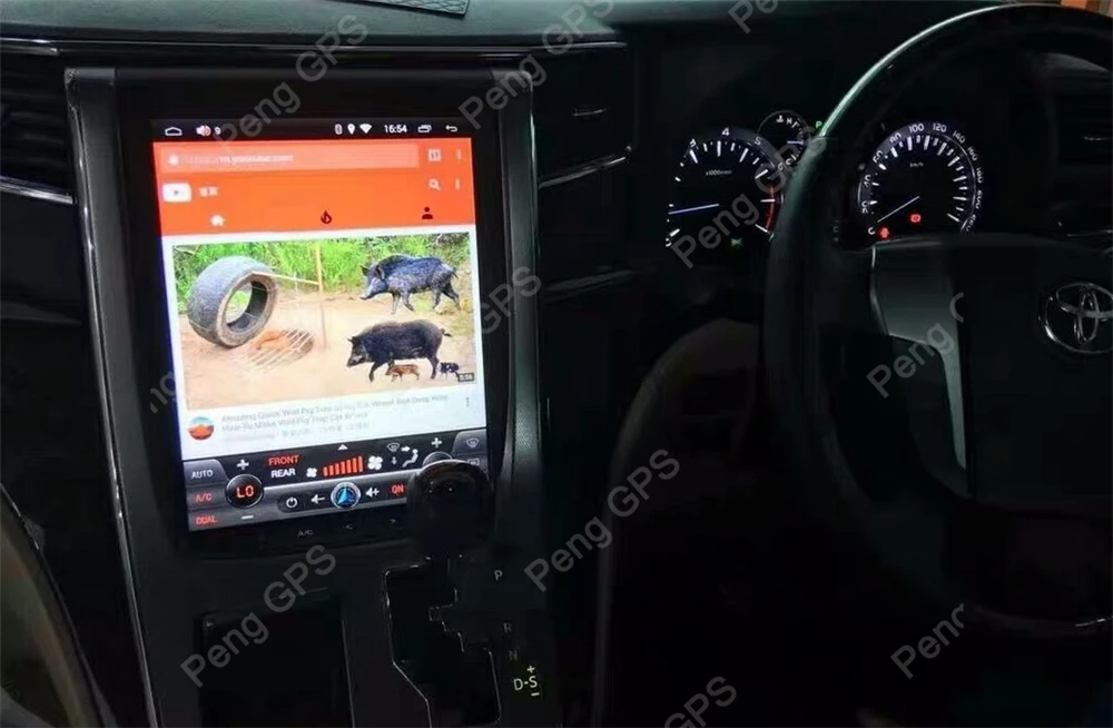 4G+ 64G Android 8,1 Тесла вертикальный экран для Toyota Alphard 2007-2013 аудио плеер в тире Carplay 1920*1080 gps навигационный блок