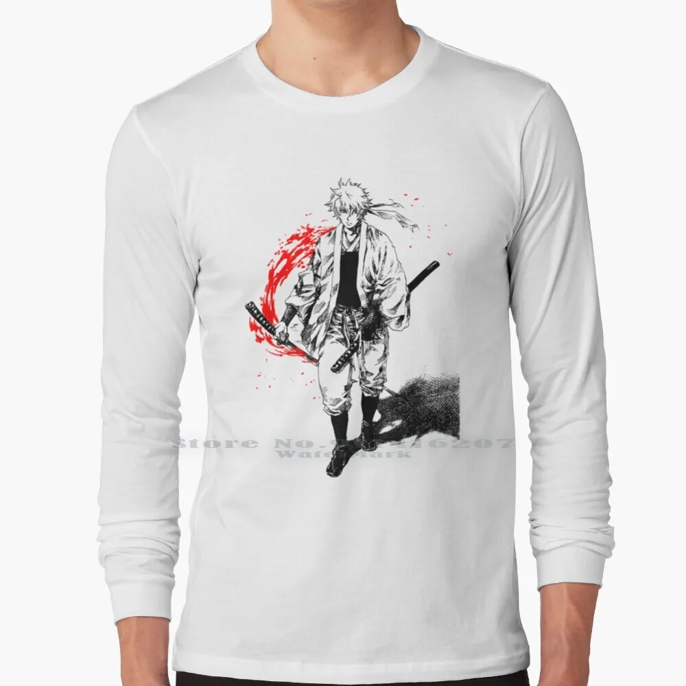 Maglietta Gintoki Sakata 100% Puro Cotone Gintama Gintoki Anime Kagura Manga Sakata Gintoki Shinpachi Yorozuya Elizabeth Japan