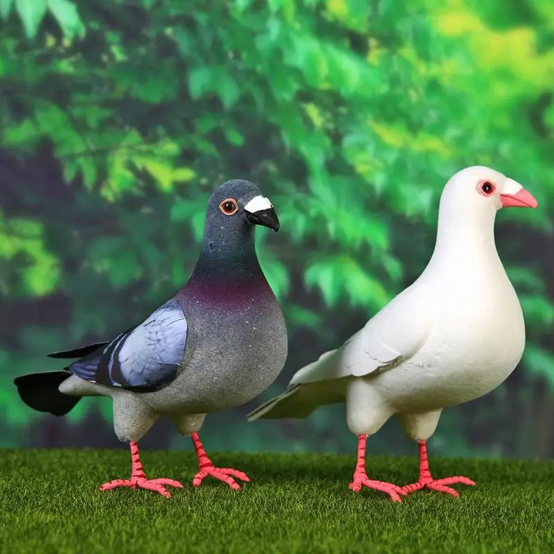 

1PC Large Artificial Dove Home Garden Simulate Foam Pigeon Model Artificial Bird Figure Party Decor