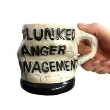 

Creative Magic Twisted Ceramic Cup I Flunked Anger Management Mug Coffee Tea Milk Mug Funny Office Cup Drop Shipping