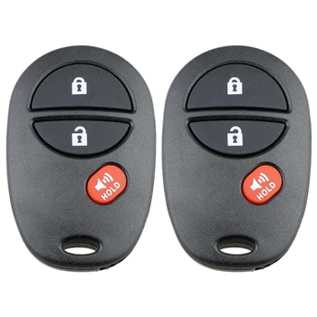 

2pcs Car Key Replacement 3 Buttons Keyless Entry Remote Control Car Key Fob GQ43VT20T Fit for Toyota Vehicle Cars