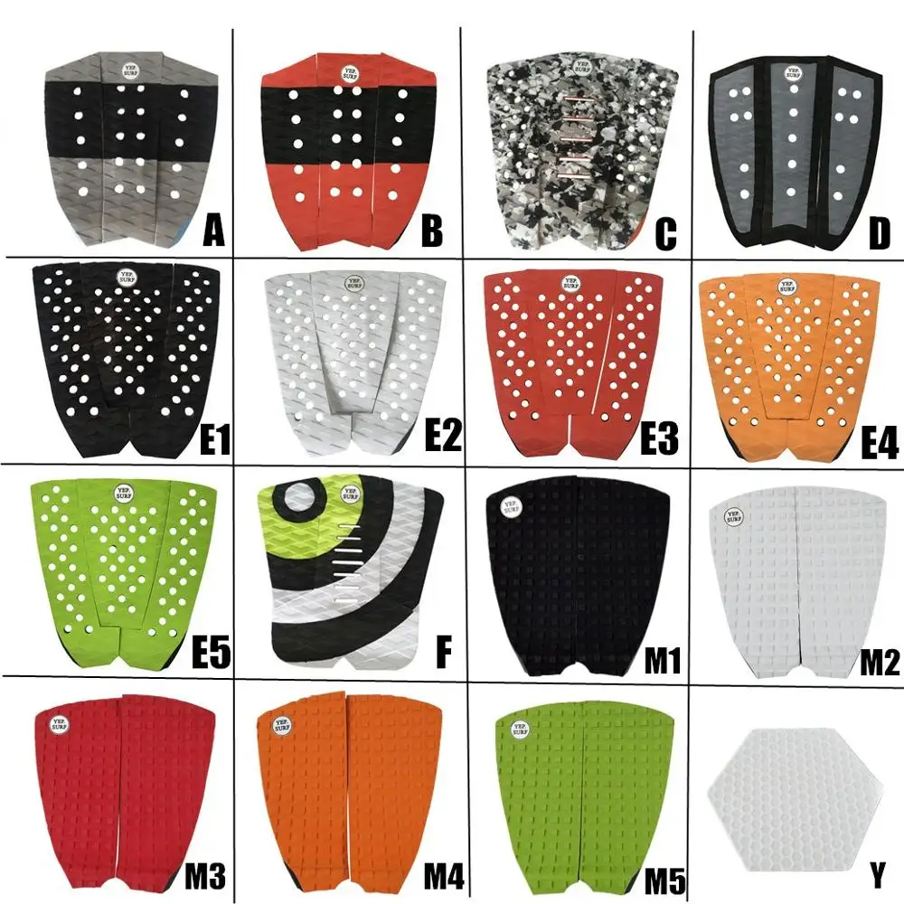 

Surfboard Tarction Pads EVA Surf Pads Set Sup/Shortboard/Funboard Deck Pads Multi-type Anti-slip Surf Grip Traction Pads