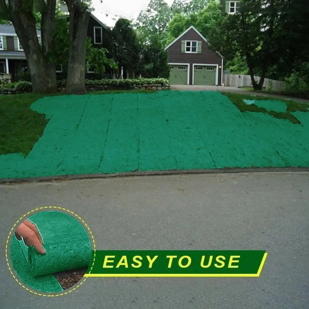 Biodegradable Grass Seed Mat Seed Starter Mat 20*300cm Grass Seed Carpet Seed Starter Mat Garden Lawn Planting Supplies