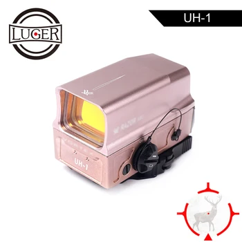 

LUGER UH-1 Optical Holographic Sight Scope Red Dot Reflex Sight for 20mm Rail Integral Weaver With USB Charge Hunting Riflescope