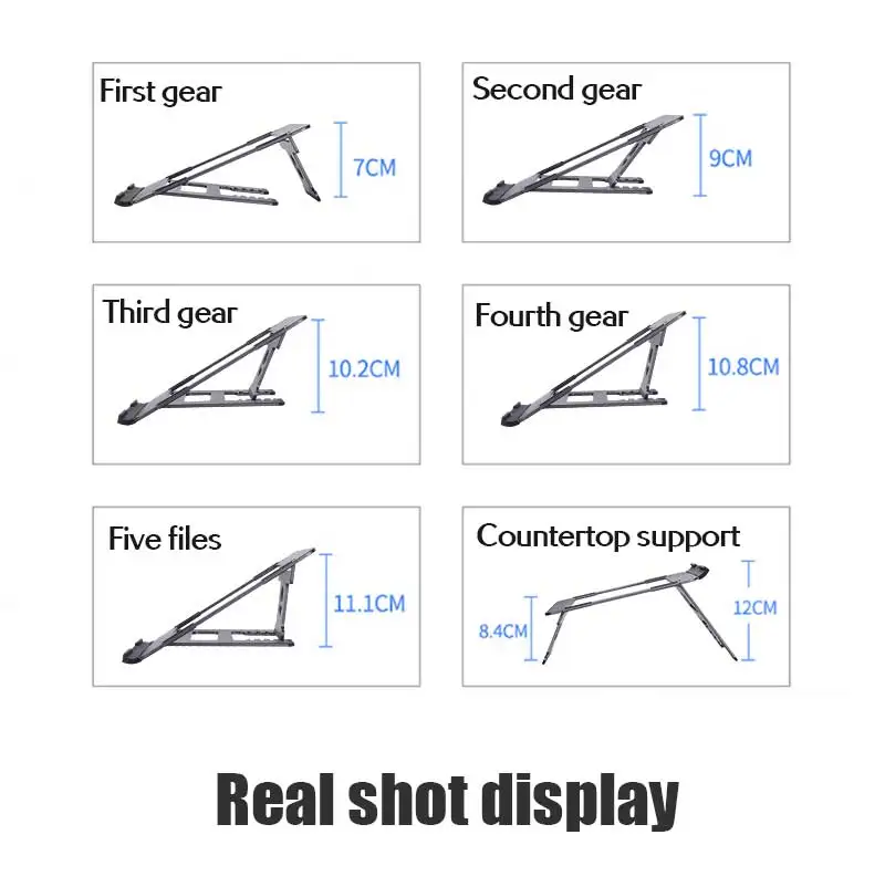 Llano подставка для ноутбука из алюминиевого сплава, многоступенчатая регулировка, Складная портативная подставка для ноутбука