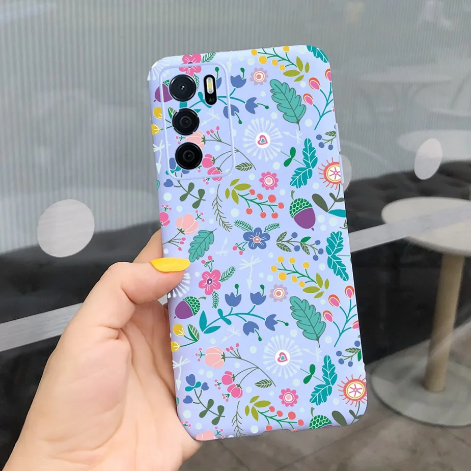 cases for oppo cases For Oppo A16 A16s Case CPH2269 Soft Silicone Stylish Candy Painted Cover For Oppo A16 OppoA16 S A54s Case Oppo A 16 s Coque Capa cases for oppo cases Cases For OPPO
