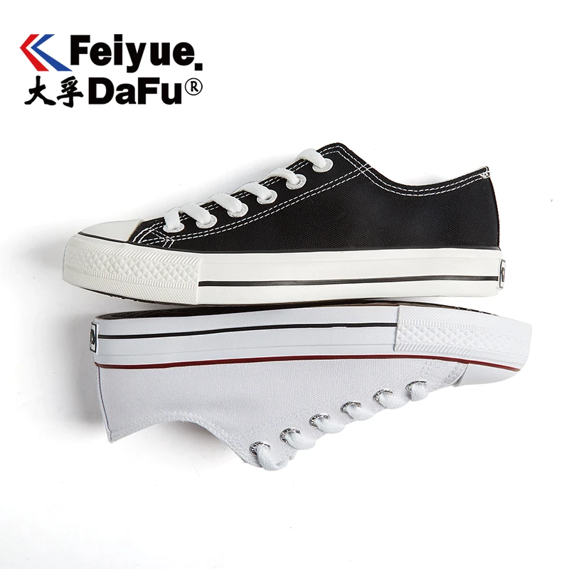 Feiyue/обувь на плоской подошве; коллекция 516 года; классическая парусиновая обувь для женщин и мужчин; сезон весна-осень; цвет белый, черный; повседневная обувь на плоской подошве с эластичной стелькой; модная Вулканизированная обувь