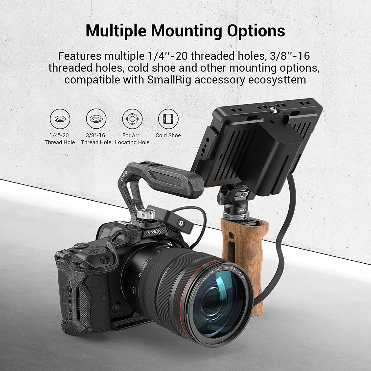 Sony A7iv SmallRig Cage For Canon EOS R5 R6 R5C R6 Mark II