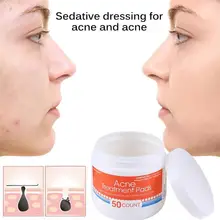 Горячая 50 шт один шаг Прыщи прозрачная Подушечка Для пор, против акне удаление пятен Подушечка для лица Уход за кожей лица Уход за акне лечение подушечки