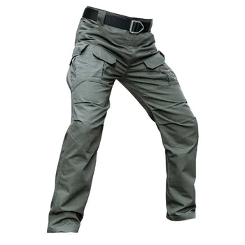

IX8 Waterproof Jogger Pants Men Tactical Training Overalls Worker Rip-stop Cargo Pants Male Multi-pocket Solid Sweatpants
