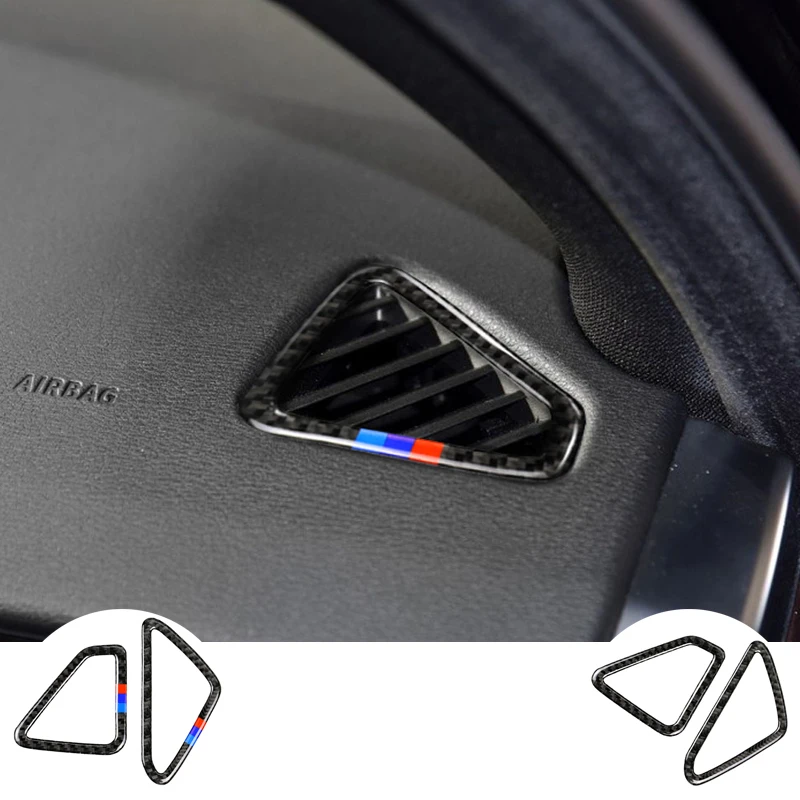 

Для Bmw F15 F1 отделка для автомобиля из углеродного волокна установка на воздуховод рамка Декоративные наклейки X5 X6 2014-2017 аксессуары для стайлинга автомобиля