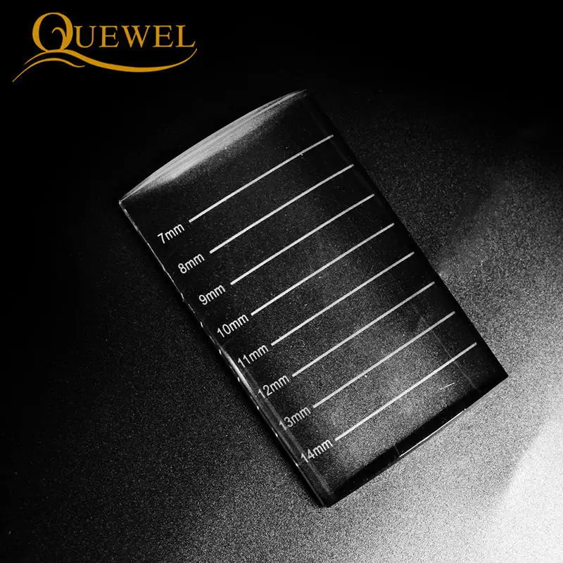 U-GlassPallet Quewel поддон для ресниц Кристалл Стекло U изогнутый/прямой стенд накладные ресницы держатель прозрачный клей лоток Красота Макияж инструмент - Цвет: U-GlassPallet