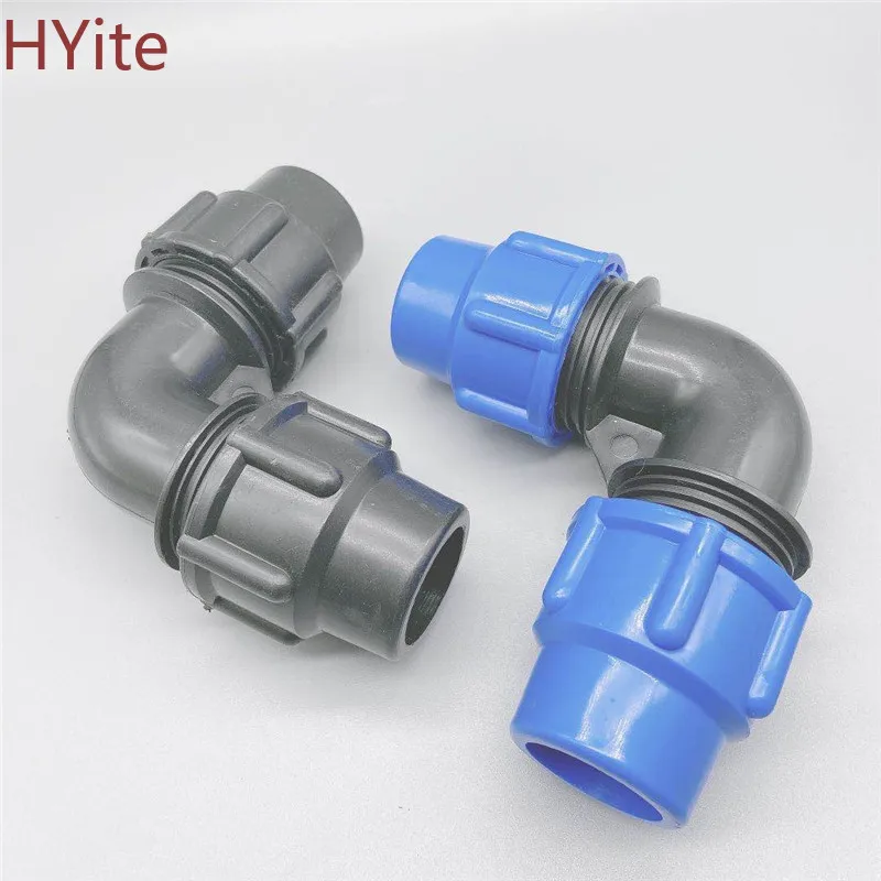 

Fast Joint Elbow Plastic PE Pipe Fittings Blue Cap Fast Joint 16mm 20mm 25mm 32mm 40mm 50mm 63mm