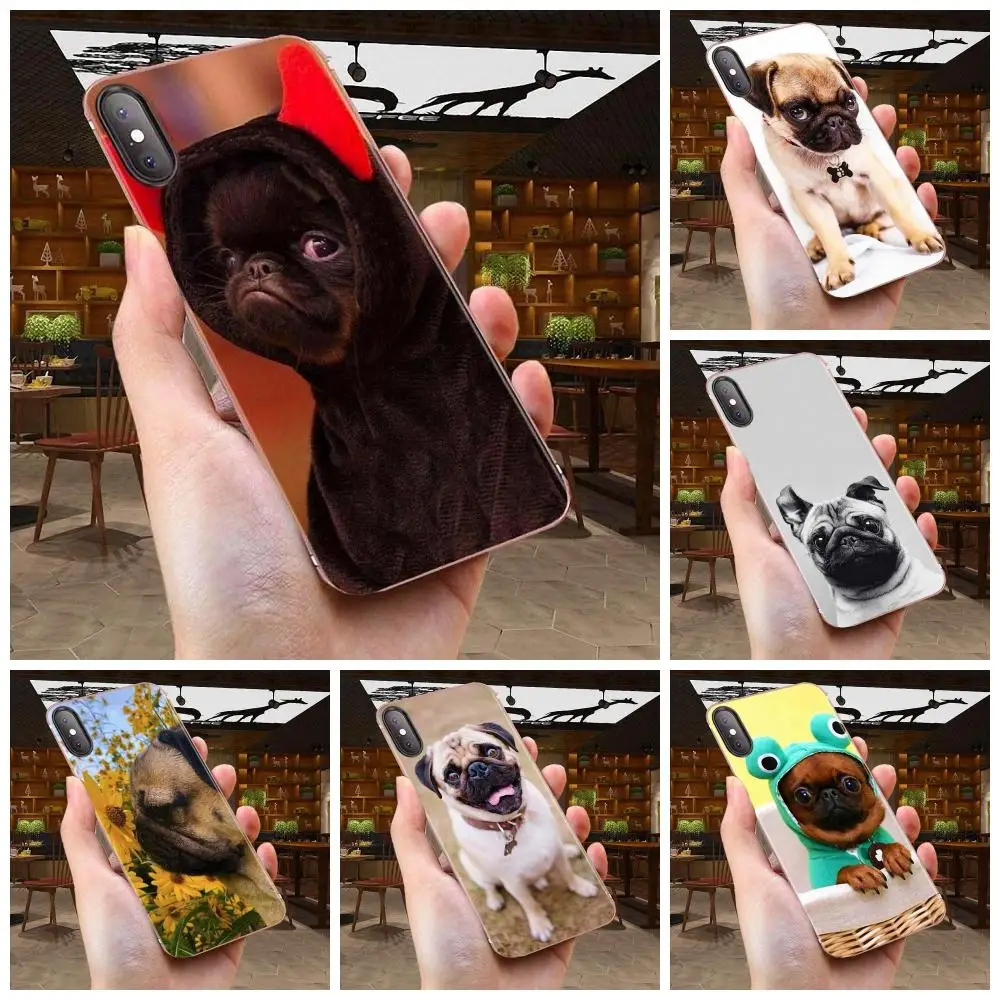 

Puppies Cubs Pug Dogs Soft Accessories Pouches For Huawei P7 P8 P9 P10 P20 P30 Lite Mini Plus Pro Y9 Prime P Smart Z 2018 2019