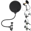 Double couche Microphone de Studio Flexible écran de vent masque Mic Pop filtre bouclier pour parler des accessoires d'enregistrement ► Photo 2/6