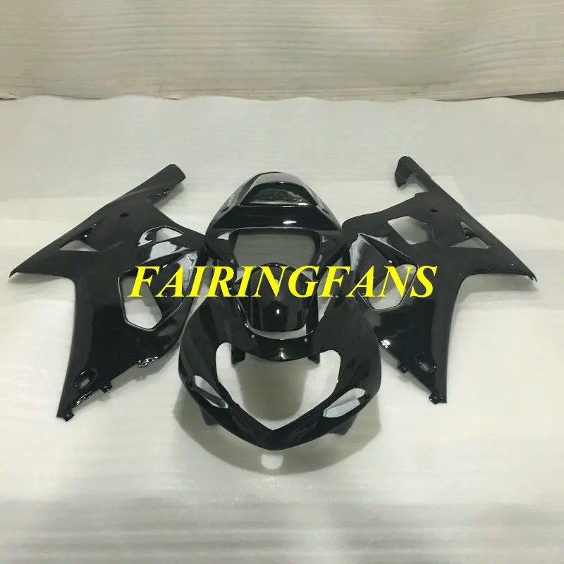 Инжекторный комплект для GSXR600 750 K1 01 02 03 GSXR 600 GSXR750 2001 2002 2003 полностью глянцевый черный Обтекатели Кузов+ подарки SH59