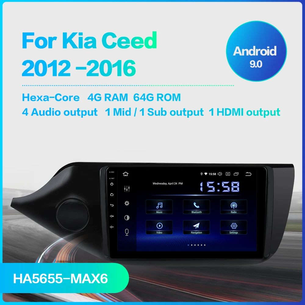 Top Dasaita 9" IPS Screen Car Android 9.0 TDA7850 for Kia ceed Radio 2012 2013 2014 2015 2016 Auto Stereo Navigation 64G ROM MAX6 1 Top Dasaita 9" IPS Screen Car Android 9.0 TDA7850 for Kia ceed Radio 2012 2013 2014 2015 2016 Auto Stereo Navigation 64G ROM MAX6 1
