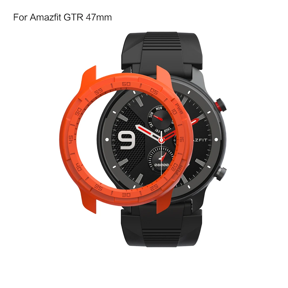 Orange For 47mm Чехол для смарт-часов SIKAI для Xiaomi Amazfir GTR 47 мм, зарядное устройство для часов Huami Amazfit GTR 42 m, корпус для часов - Цвет: Orange For 47mm