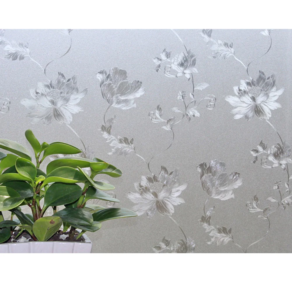 Home Privacy Kitchen Anti-UV Office Protection Static Cling Decorative Sticker Window Film PVC 3D Glass No Glue