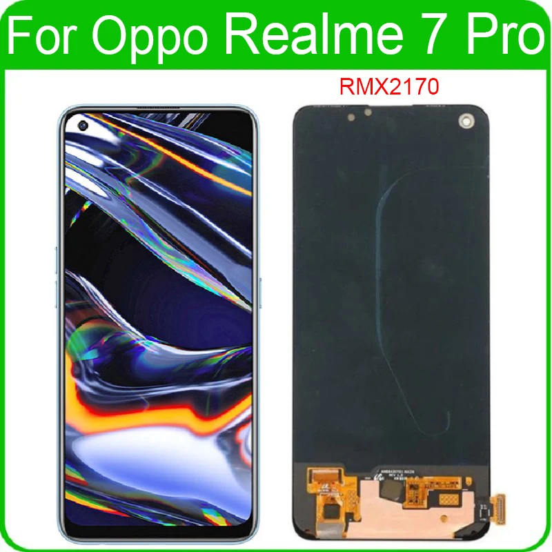 Оригинальный ЖК-дисплей 6 4 дюйма для Oppo Realme 7 Pro дисплей RMX2170 запасные части