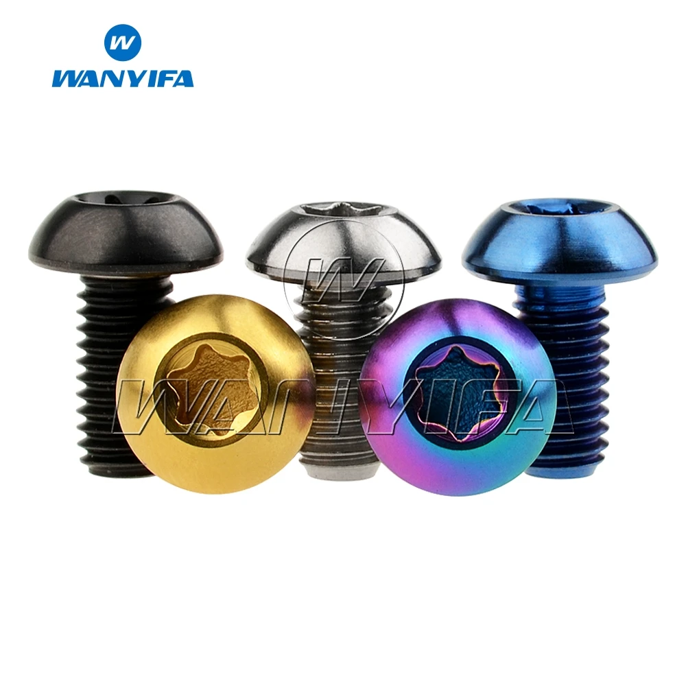 Титановый "Wanyifa" M5X10mm T25 дисковый тормоз винт для горного велосипеда и шоссейного велосипеда