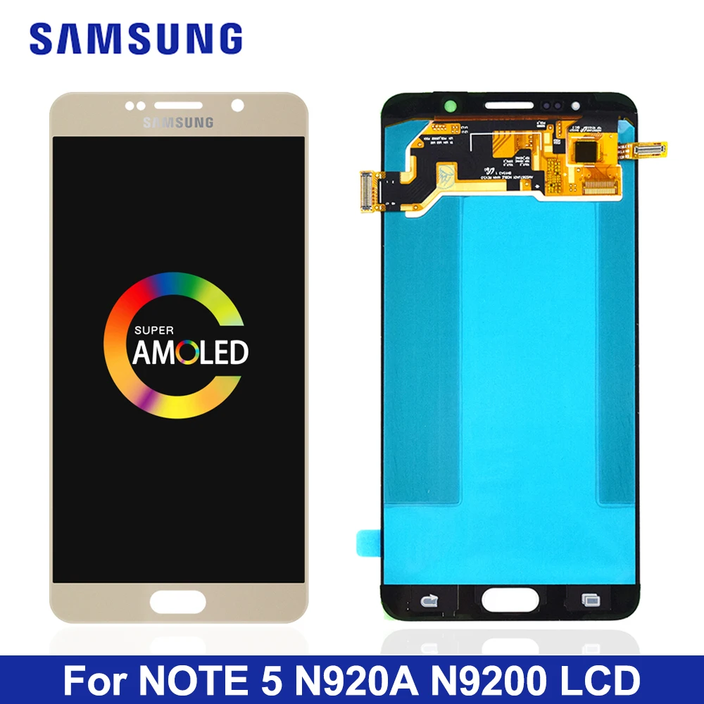 5,7 ''ЖК-дисплей для SAMSUNG Galaxy Note 5, сенсорный ЖК-экран для SAMSUNG Note 5 Note5 N920A N9200 SM-N920 N920C
