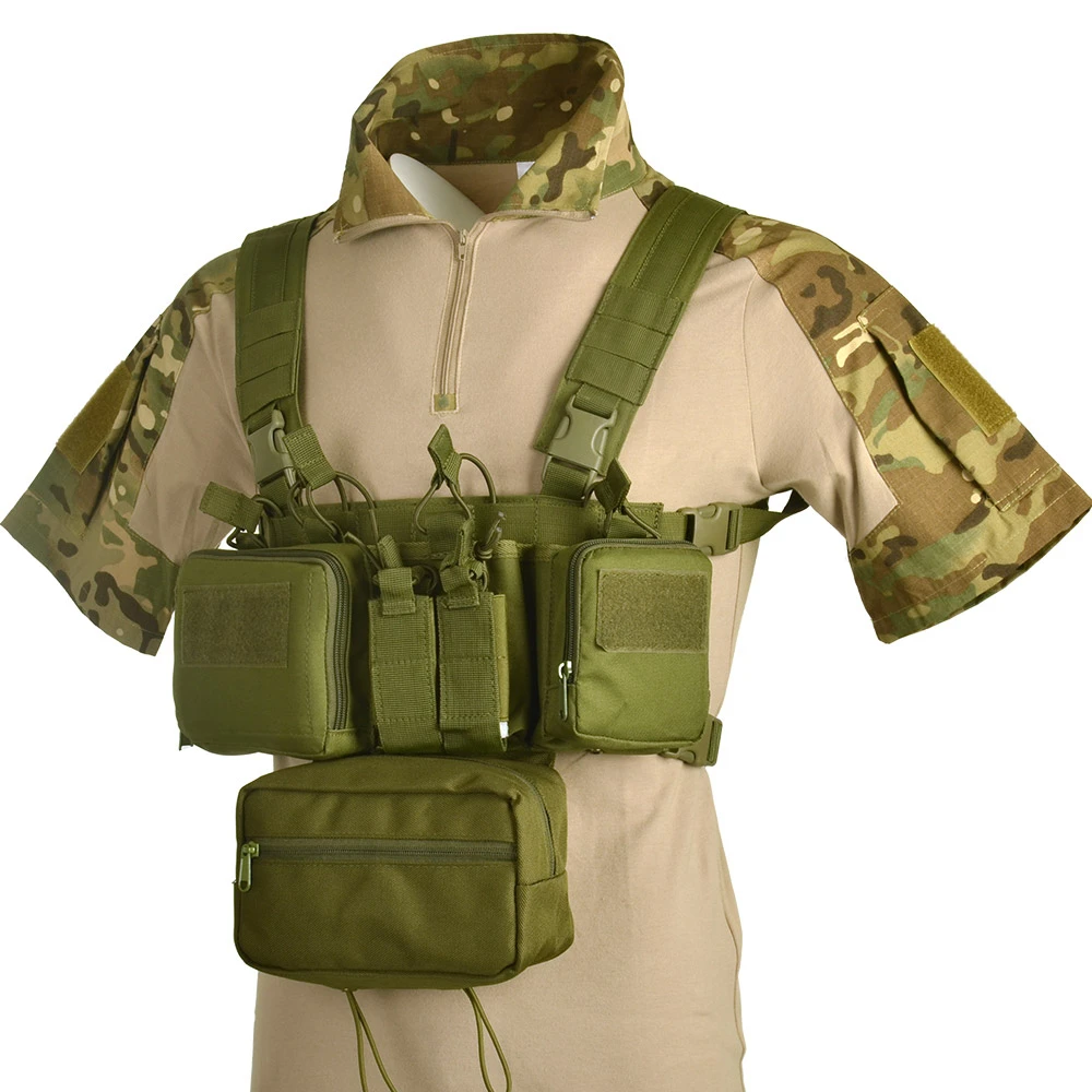 Hunting Jackets Tactical Chest Rig H Harness Vest Army Pack Magazine
