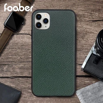

Genuine Leather Case for iPhone 11 Pro Max Xs Max Xr Luxury Cowhide Phone Cases for 7 8 Plus Xr X Cover