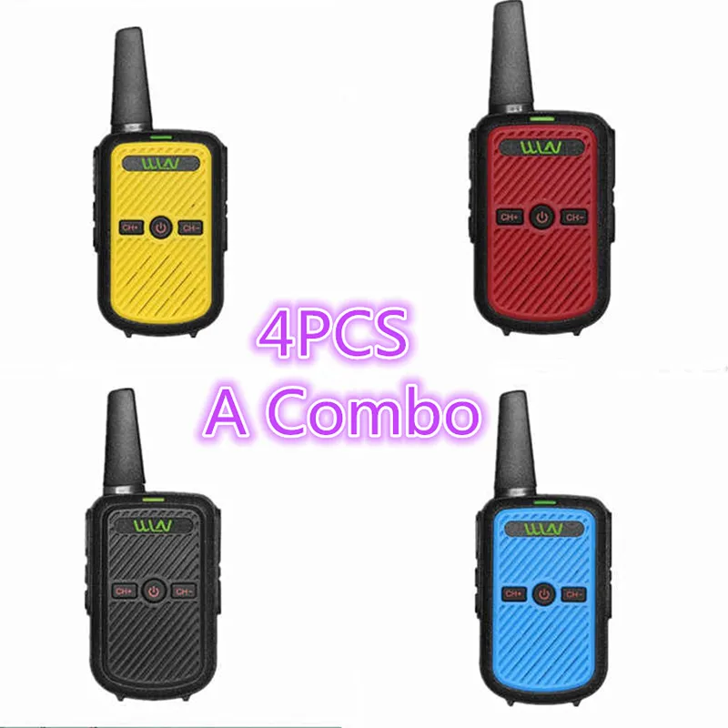 4 шт. WLN KD-C50 2 Вт небольшой размер дешевая uhf C52 ручная PMR way radio FMR рация
