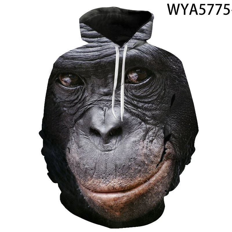 

Spring And Fall New Hoodies Orangutan Men Women Children 3D Printed Streetwear Sweatshirt Pullover Streetwear Boy Girl Kids Tops