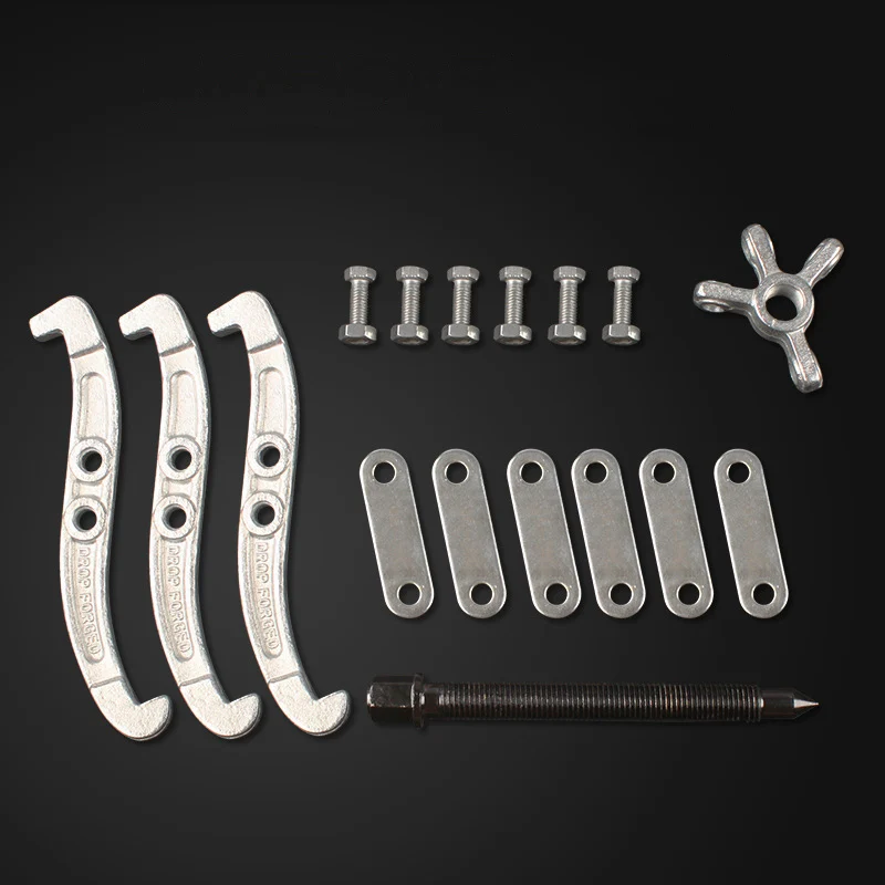 3/4/6/8/10/12/14/16/20/24/28 Inch Three Jaw Puller Bearing Disassembly Tool Adjustable Two Jaw Three Universal Extractor