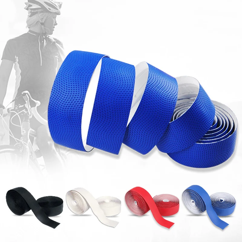 

Road Bikes Bicycle Handlebar Tape Bartape Non-slip Soft EVA Sponge Leather Textured Tape Bicycle Accessories ED0654