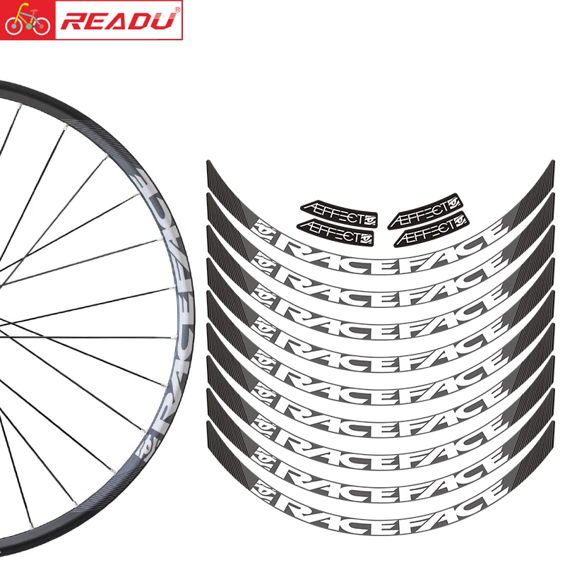 Calcomanías para bicicleta RACEFACE aeffect, juego de ruedas de pegatinas para bicicleta de montaña, pegatina de llanta|Adhesivos de bicicleta| - AliExpress