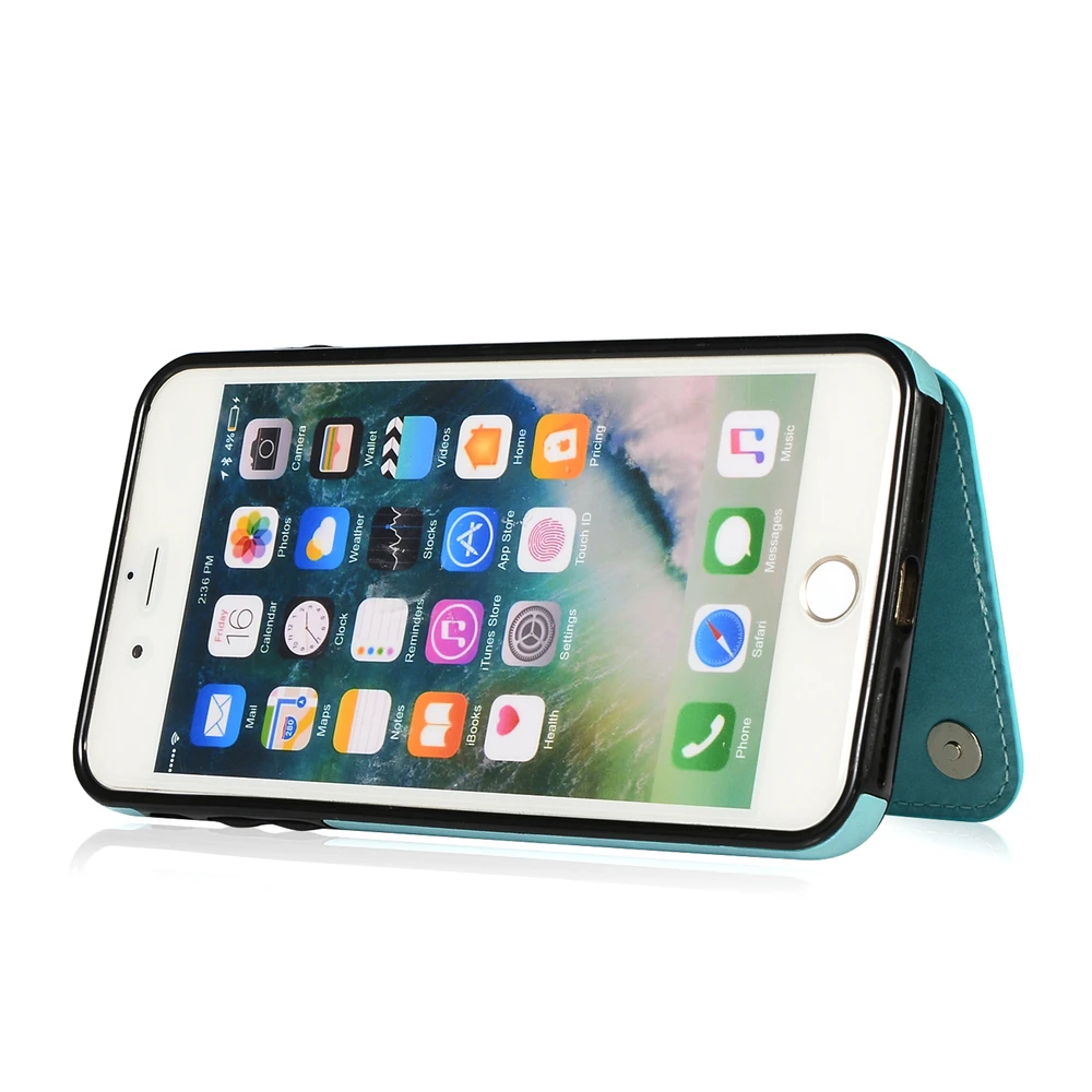 Тиснение чехол для iPhone 7 8 6 6s Plus X Xs Xr Xs Max 5 5S SE 5SE искусственная кожа задняя крышка откидная подставка, гнездо для карточек кошелек Чехол