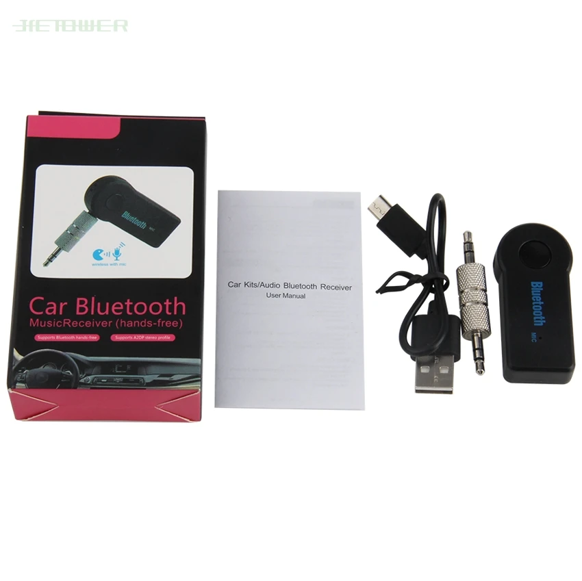 100pcs lot 2 In 1 Wireless Bluetooth 5 0 Receiver Transmitter Adapter 3 5mm Jack For Car Music Audio Aux Headphone Reciever