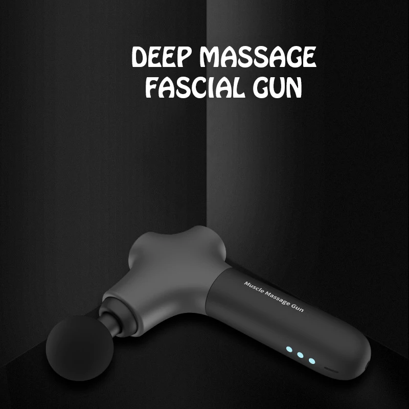 Массажный пистолет для расслабления мышц, электрический пистолет-фасции, массажер для упражнений на теле, облегчение боли в мышцах, формирование тела в домашних условиях, зарядка
