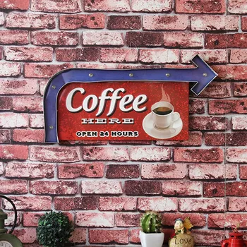 

Led Metal Sign Decoration Painting Home Wall Cafe Wall Decoration Sign Hanging Neon Sign