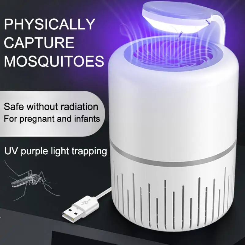 

5V Electric No Noise No Radiation Lamp Mosquito Killer Lamp Black/White USB Insect Killer Flies Trap Anti Mosquito Lamp Home