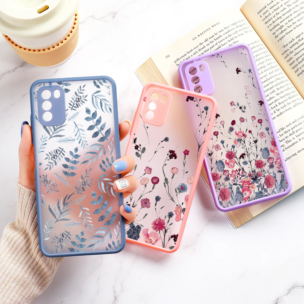 S22 Ultra Case for Samsung A52 Case A12 A51 A32 Flower Cover Samsung S21 Plus S20 FE Galaxy A53 A50 A71 A21S A22 A31 A72 Fundas