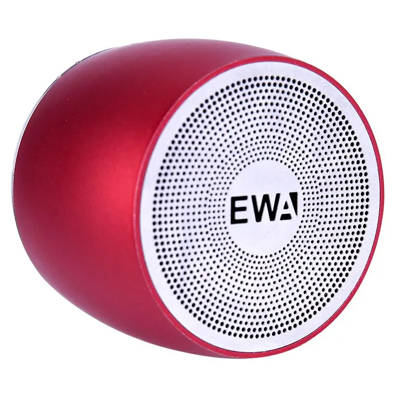 EWA портативный динамик для телефона/планшета/ПК мини беспроводной Bluetooth динамик металлический USB вход MP3-плеер-красный