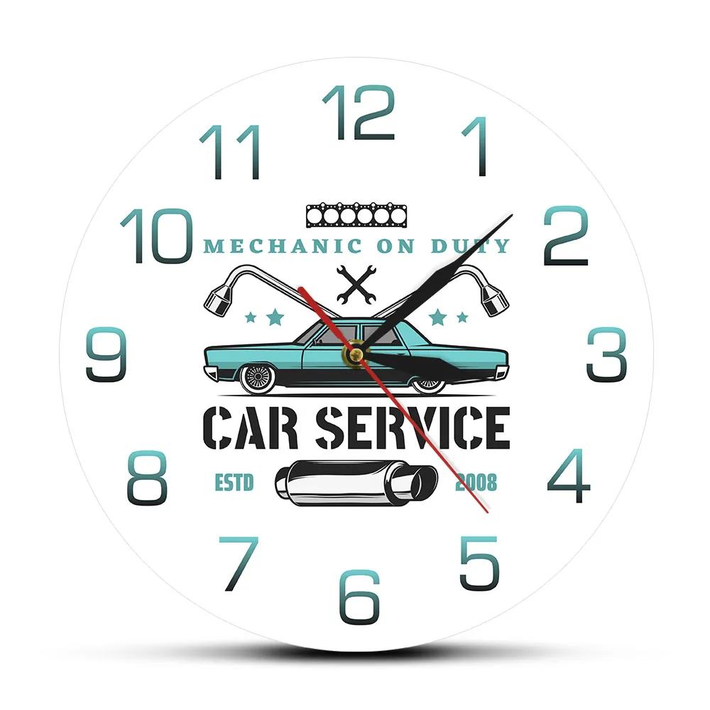 Montir Mobil Tugas Layanan Jam Kustom Auto Sign Garasi Pribadi Jam Montir Mobil Tugas Layanan Jam Kustom Auto Sign Garasi Pribadi Jam