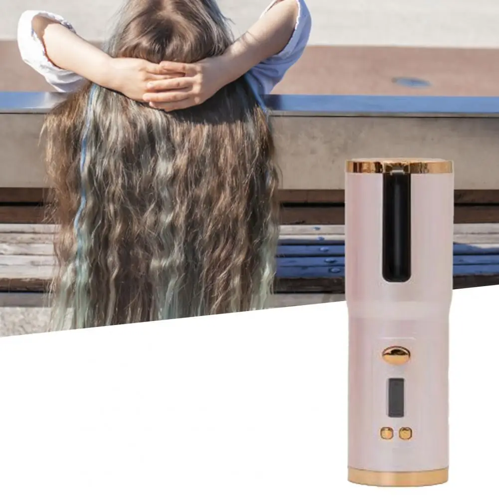 

1 Set Hair Curler Good Cordless Automatic Hair Curler Automatic Rotation Long Lasting Wireless Curler