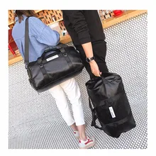 Сумка для путешествий из искусственной кожи, Большая вместительная сумка для багажа на короткие расстояния, спортивная сумка