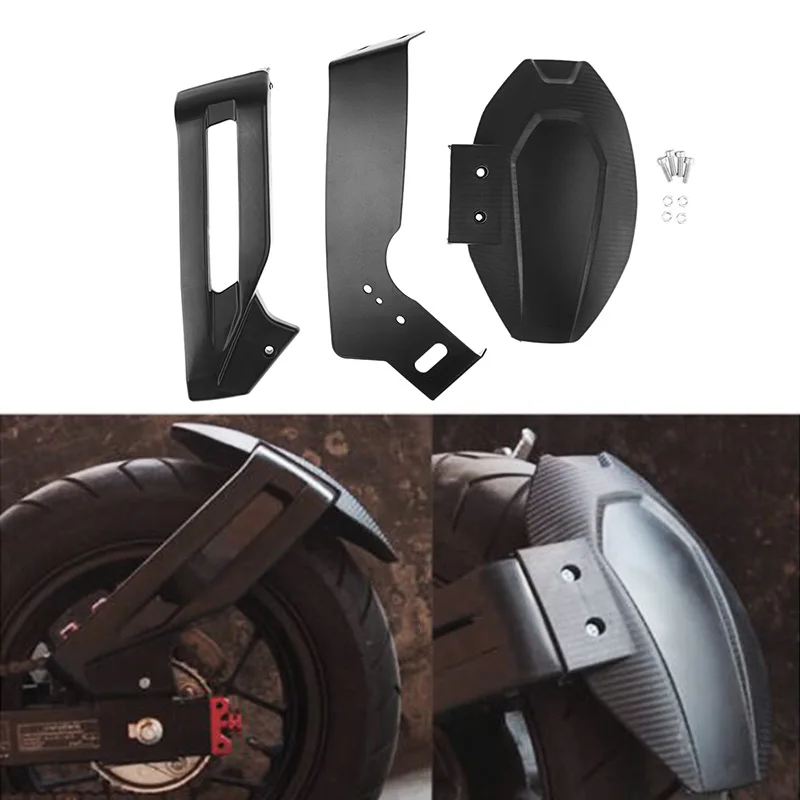 

1 Pcs Motorcycle Fairing Rear Wheel Hugger Fender Mudguard For Honda Grom MSX125 SF ABS Plastic & Aluminum Mesh