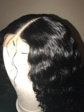 Cranberry-peluca con cierre de encaje 4x4 para mujer, cabello Remy brasileño de ondas profundas, pelucas de cabello humano con encaje frontal 13x4, línea de cabello prearrancado