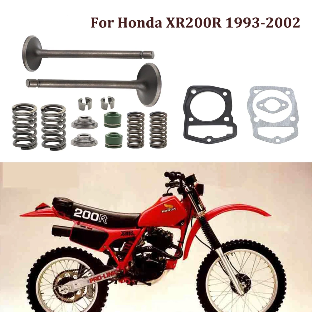 MotorcycleXR200RCylinderHeadIntakeExhaustValveSpringSeals